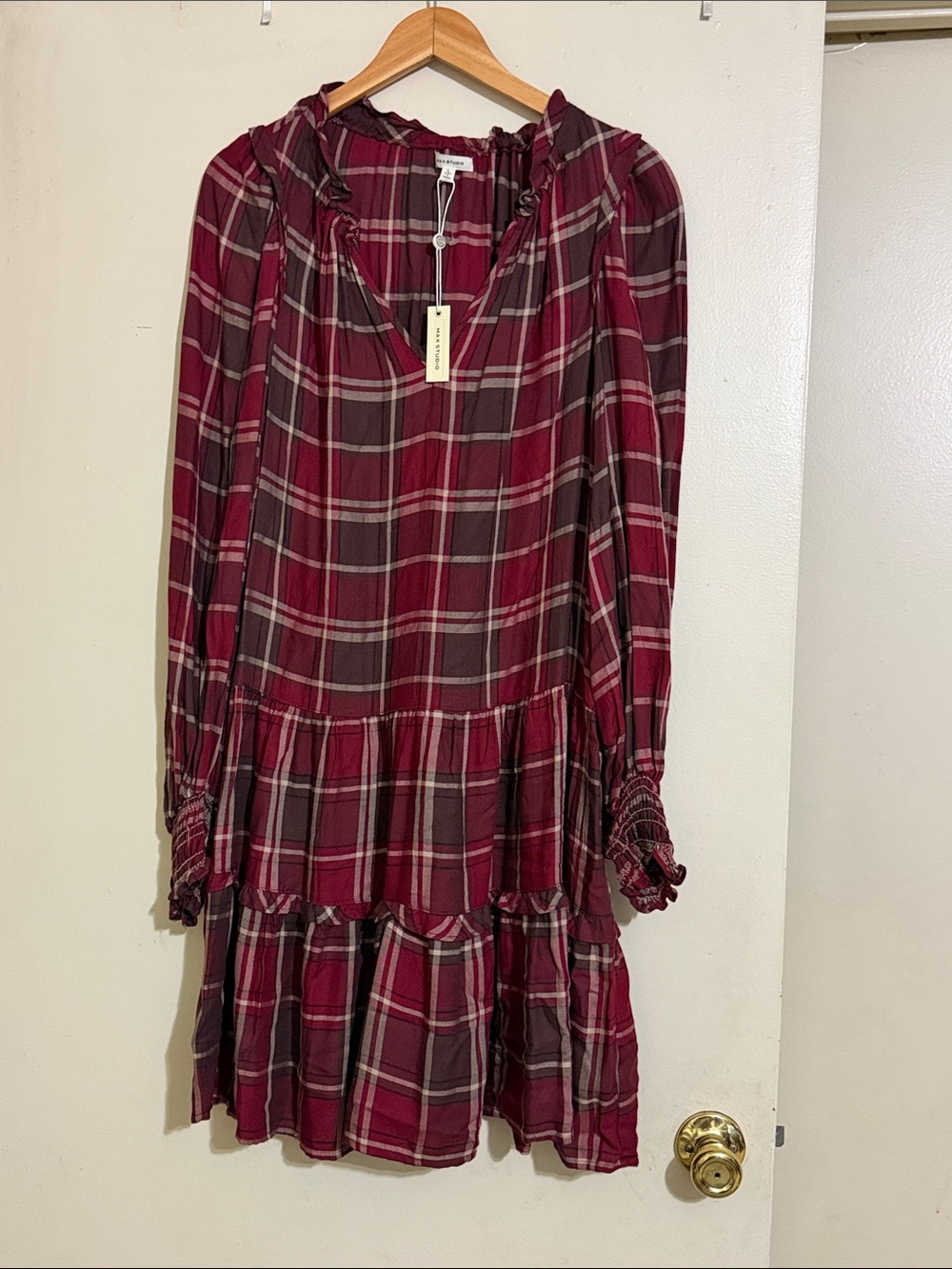 Max Studio plaid dress
